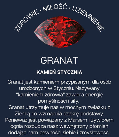  Złota zawieszka amulet Oko Proroka z Granatem próba 585