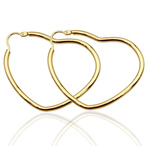 Kolczyki serca ze złota próba 585