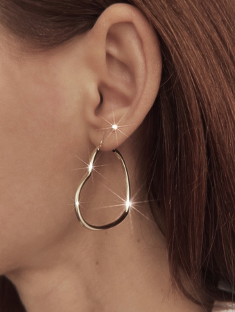 Kolczyki serca ze złota próba 585