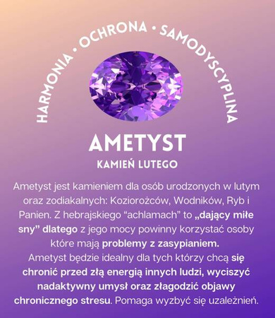 Złota zawieszka amulet Oko Proroka z Ametystem i cyrkoniami szerokość 1,5 cm wysokość 1,0 cm   biżuteria autorska próba 585