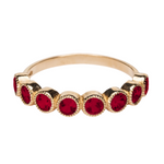 Złoty pierścionek Modern z Rubinem kamieniem życia i miłości 1,29ct