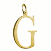 Złota modna  zawieszka duża literka G próba 585